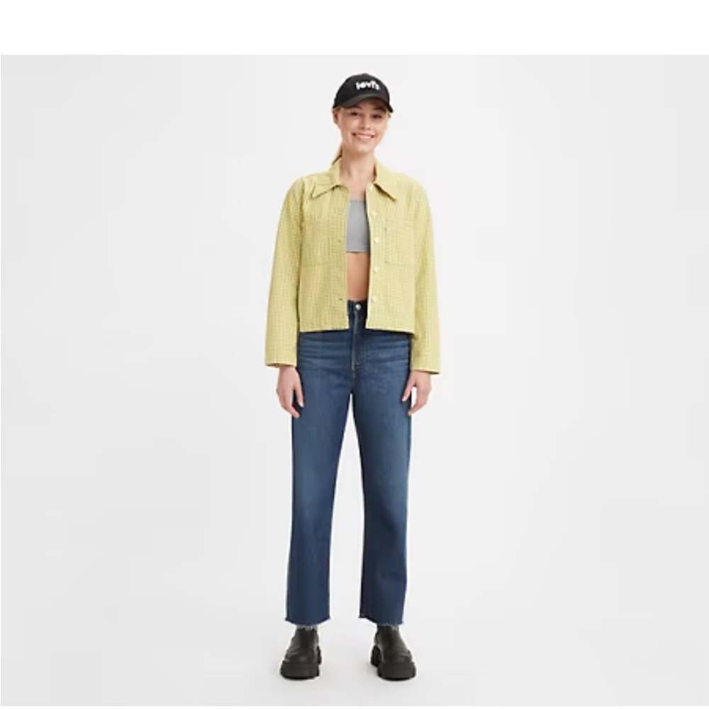 Levis ribcage straight ankle